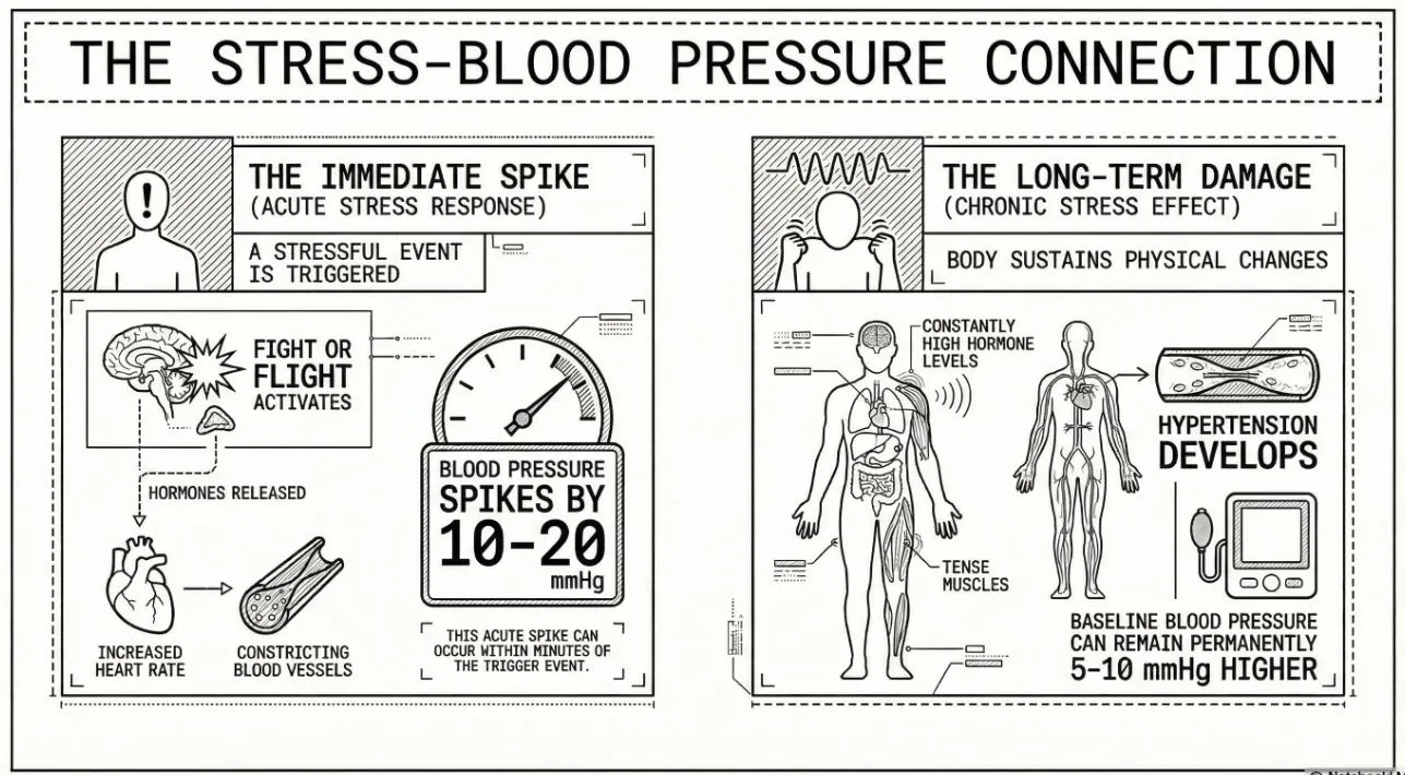 The Stress-Blood Pressure Connection